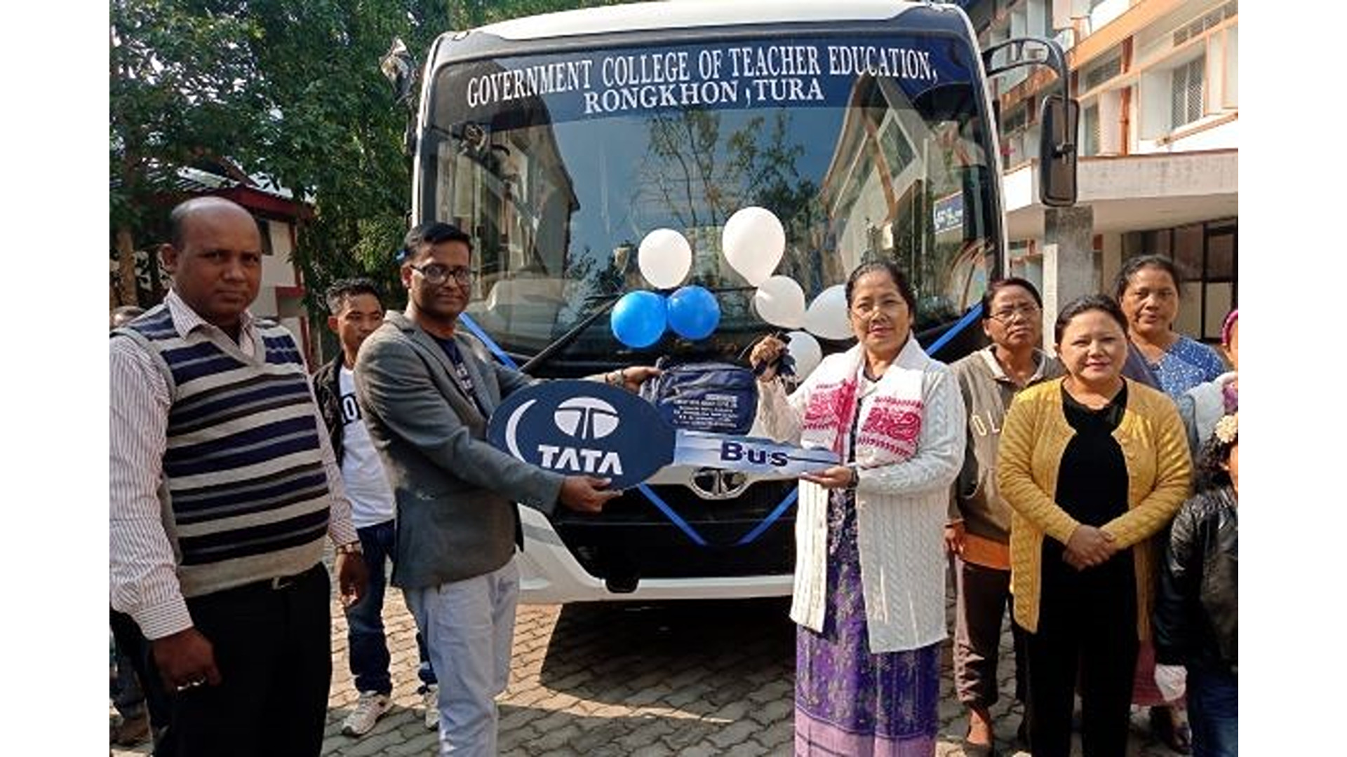 New College Bus for College of Teacher Education, Rongkhon, Tura